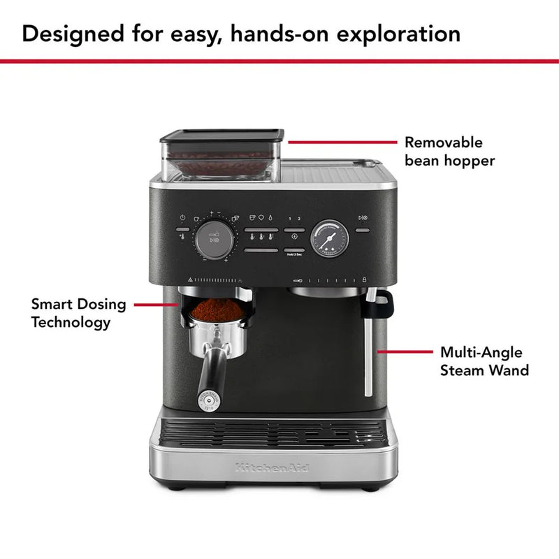 KitchenAid Semi Automatic Espresso Machine with Burr Grinder