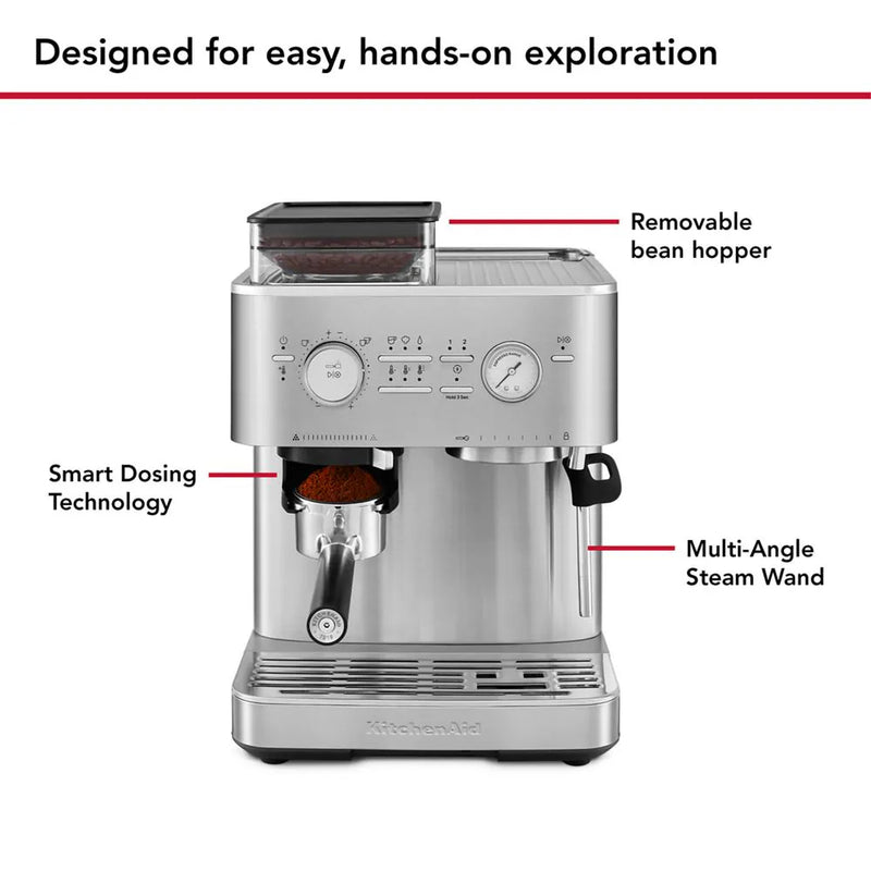 KitchenAid Semi Automatic Espresso Machine with Burr Grinder