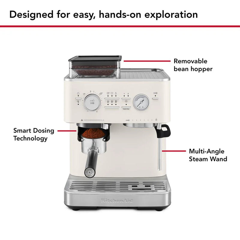 KitchenAid Semi Automatic Espresso Machine with Burr Grinder