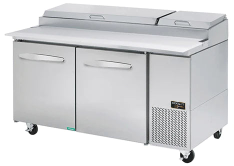 Kool-It KPT-67-2 - 67" Refrigerated Pizza Prep Table with Two Doors