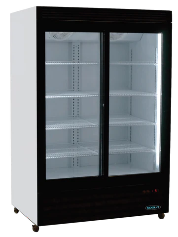 Kool-It KSM-40 - 47.5" Double Sliding Glass Door Display Cooler - 33 Cu. Ft.