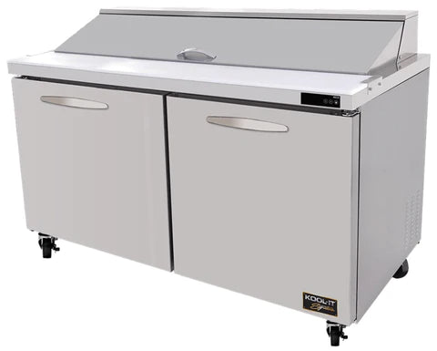 Kool-It KST-60-2 - 60" Refrigerated Prep Table with Two Doors