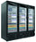 Kool-It LX-74RB - 78.75" Triple Glass Door Display Cooler - 66.3 Cu. Ft.