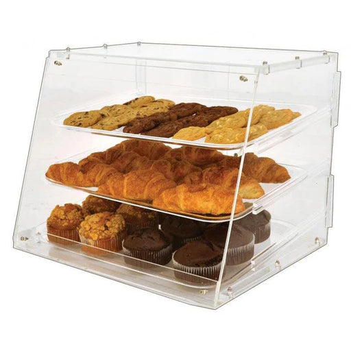 Omega Acrylic Countertop Bakery Display Case with 3 Trays - TW8833