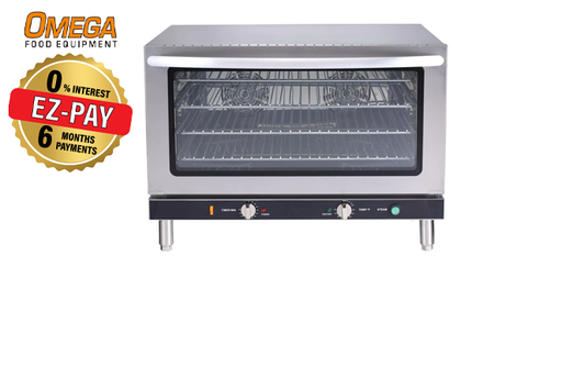 Omega FD-100 Electric Counter Top Convection Oven With Humidity- 208-240V, Fits 4 Full Size Sheet Pans