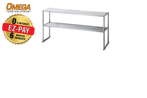 Omega Stainless Steel Table Over Shelves - Various Sizes