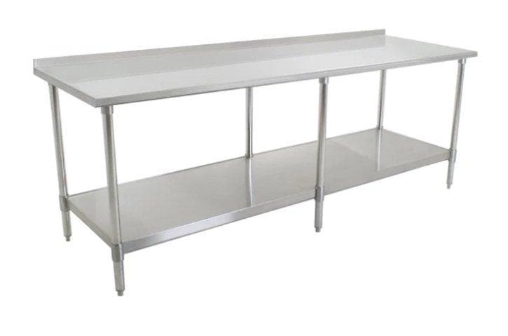 Omega ELITE 16 Ga. (1.5mm) Stainless Steel Work Tables - Various Sizes - Omni Food Equipment
