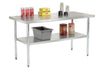 Omega ELITE 16 Ga. (1.5mm) Stainless Steel Work Tables - Various Sizes - Omni Food Equipment