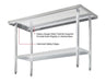 Omega ELITE 16 Ga. (1.5mm) Stainless Steel Work Tables - Various Sizes - Omni Food Equipment