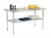 Omega ELITE 16 Ga. (1.5mm) Stainless Steel Work Tables - Various Sizes - Omni Food Equipment