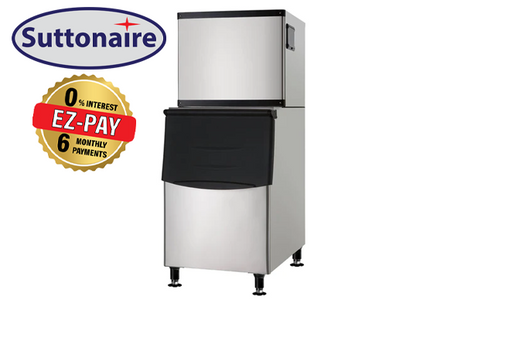 Suttonaire SK-529P Ice Machine, Cube Shaped Ice - 500LB/24HRS, 375LBS Storage