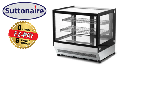 Suttonaire WTF160L Counter Top 36" Square Glass Refrigerated Pastry Display Case