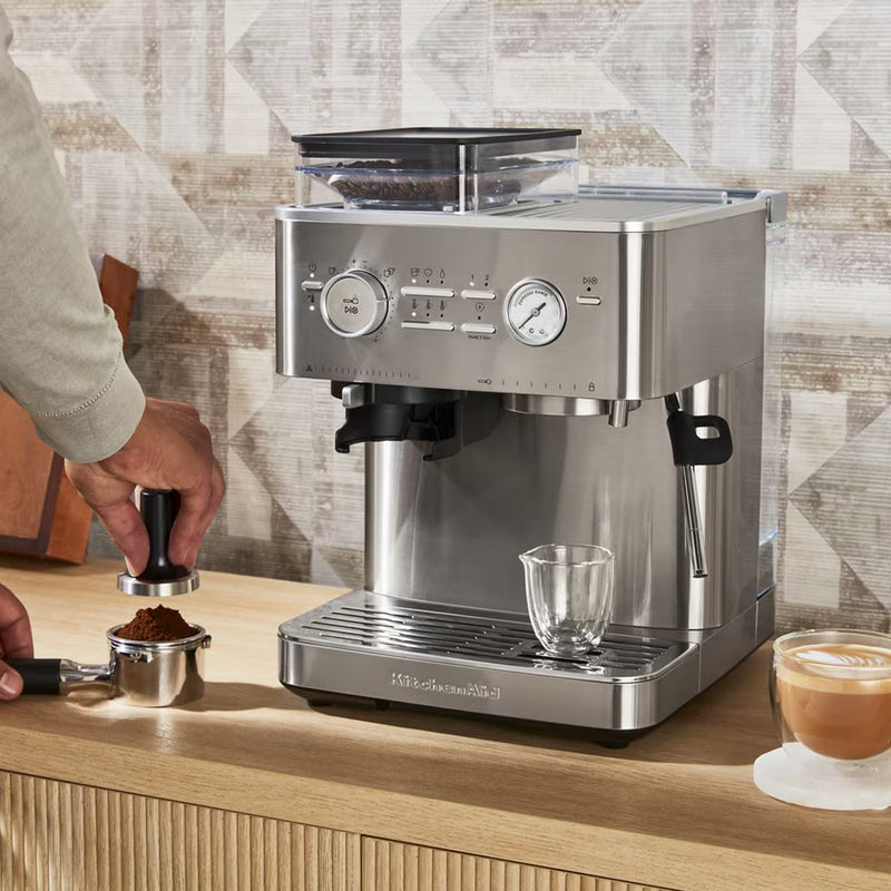 KitchenAid Semi Automatic Espresso Machine with Burr Grinder