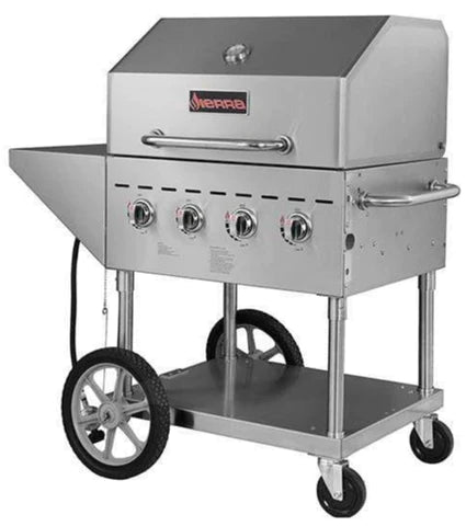 Sierra SRBQ-30 - 27.8" Mobile Commercial Outdoor Grill