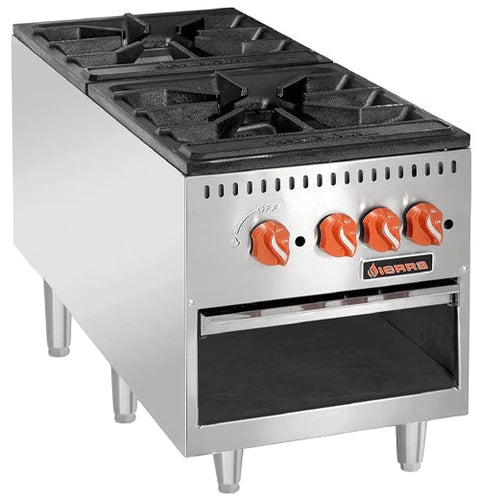Sierra SRSP-18-2 - Double Gas Stock Pot Range - 180,000 BTU