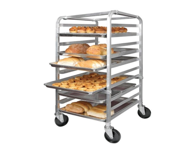 Winco ALRK-10 Aluminum WELDED 10-Tier Sheet Pan Rack, 3″ Spacing - Omni Food Equipment