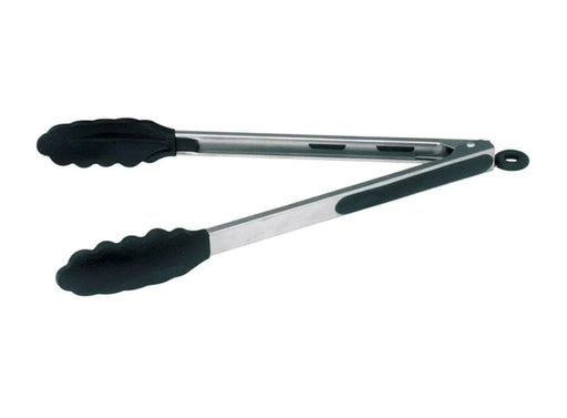 Omega Silicone Grip Stainless Steel Utility Tongs With Lock - 14"