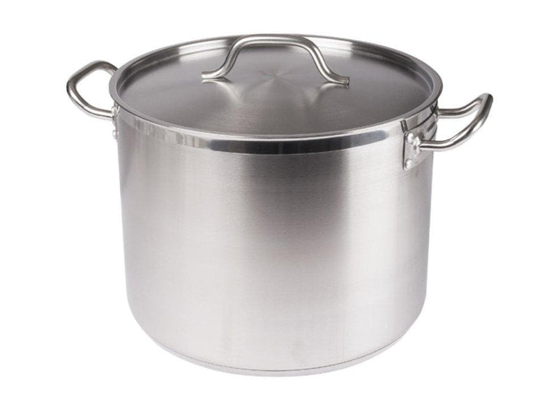 Winco Stainless Steel Stock Pot With Cover - Various Sizes - Omni Food Equipment