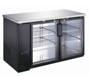 Canco BB-2859G Commercial 60" Double Glass Door Back Bar Cooler