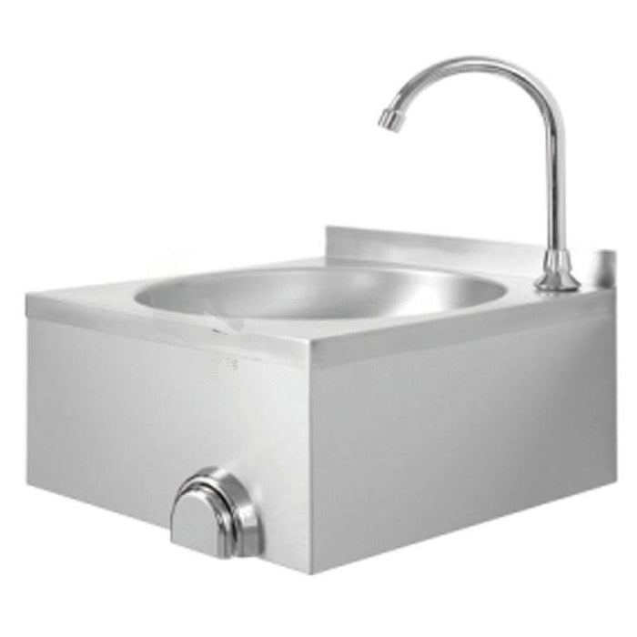 Omega Wall Mounted Knee Operated Sink (Faucet Included)