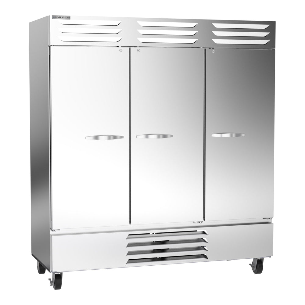 Beverage Air Vista Series FB72HC-5S Triple Solid Door 75" Wide Stainless Steel Freezer - CONTACT US FOR BEST PRICING