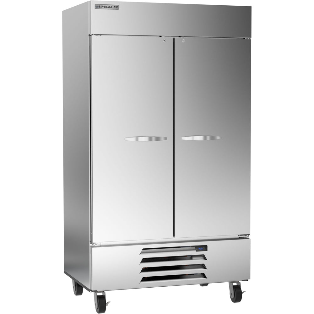 Beverage Air Horizon Series HBR44HC-1 Double Solid Door 47" Wide Stainless Steel Refrigerator - CONTACT US FOR BEST PRICING