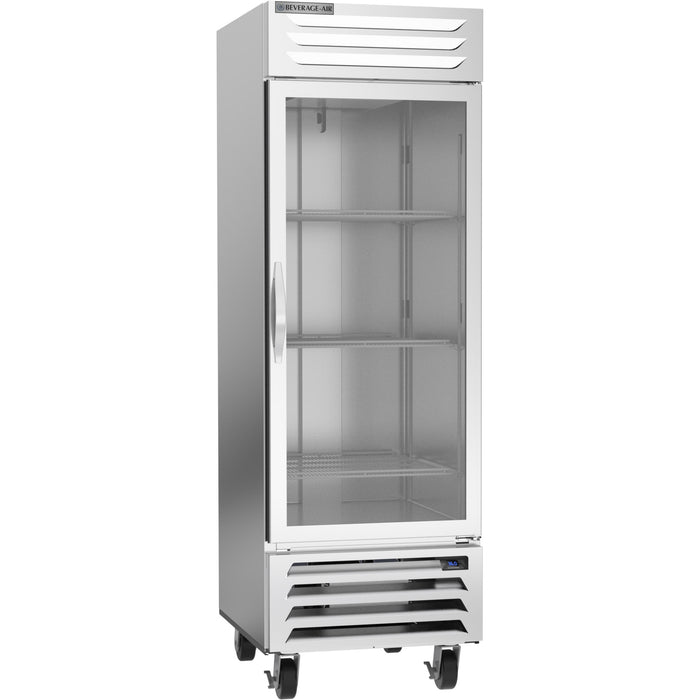 Beverage Air Vista Series RB23HC-1G Single Glass Door 27" Wide Stainless Steel Refrigerator - CONTACT US FOR BEST PRICING