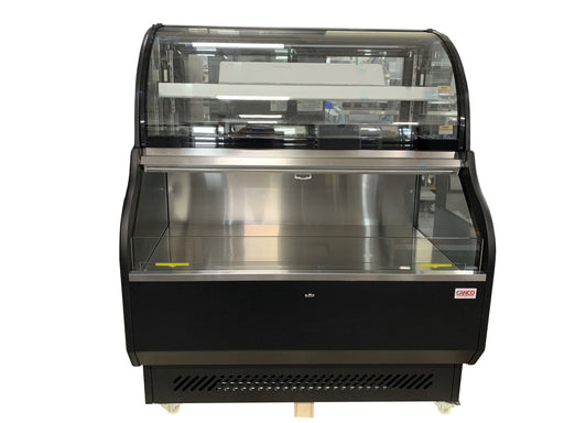 Canco RTS-410L Dual Service 39" Open Refrigerated Floor Display Case Merchandiser