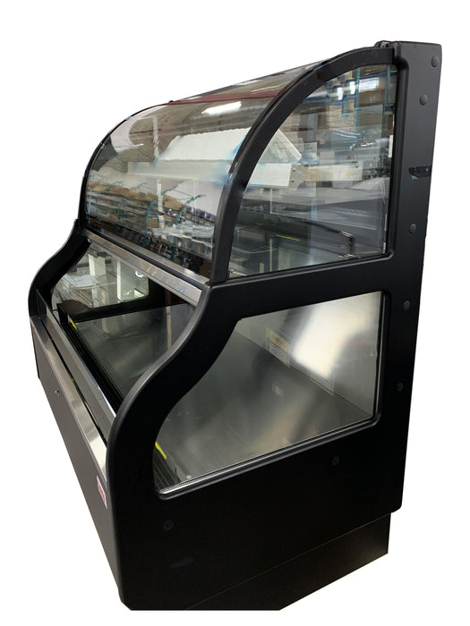 Canco RTS-410L Dual Service 39" Open Refrigerated Floor Display Case Merchandiser