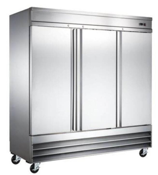 Canco SSR-2040 Triple Solid Door 81" Wide Stainless Steel Refrigerator