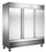 Canco SSF-2040 Triple Solid Door 81" Wide Stainless Steel Freezer