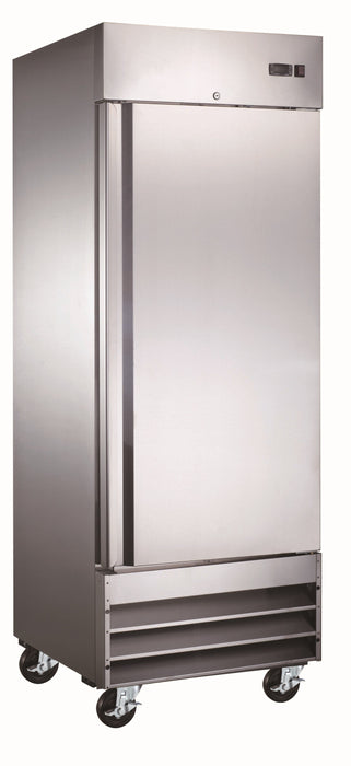 Canco SSR-650 Single Solid Door 29" Wide Stainless Steel Refrigerator