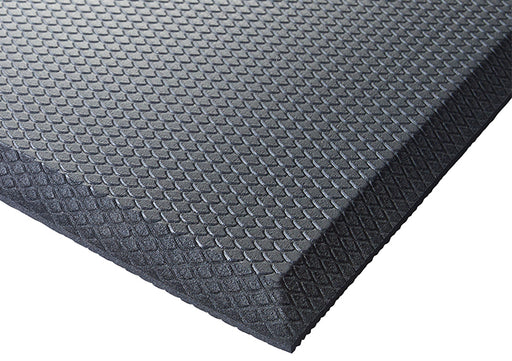 Winco Anti-Fatigue Rubberized Gel Foam Floor Mat, Black