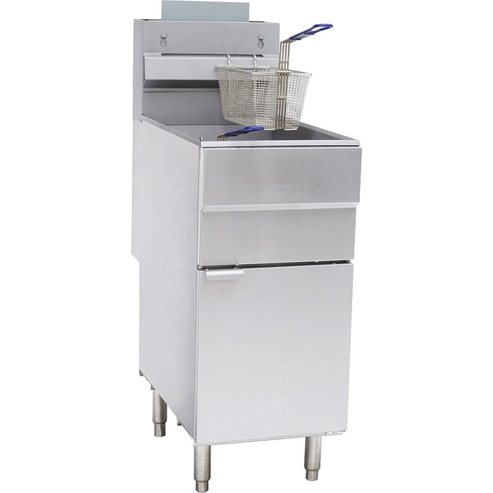 Canco Double Basket Fryer 50-55 lbs GF-120T with Two Compartments (120,000 BTU) - Propane
