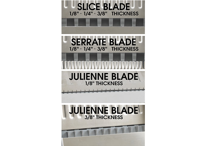 Winco Mandoline Slicer Set with Built-In Blades (MDL-4P)