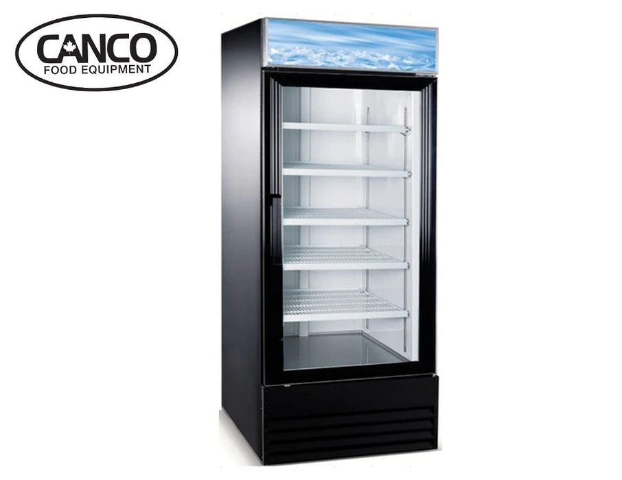 Canco MR-648 Single Swing Door 28" Wide Display Refrigerator