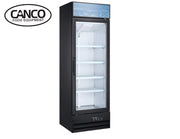 Canco MR-398 single door glass display refrigerator front view
