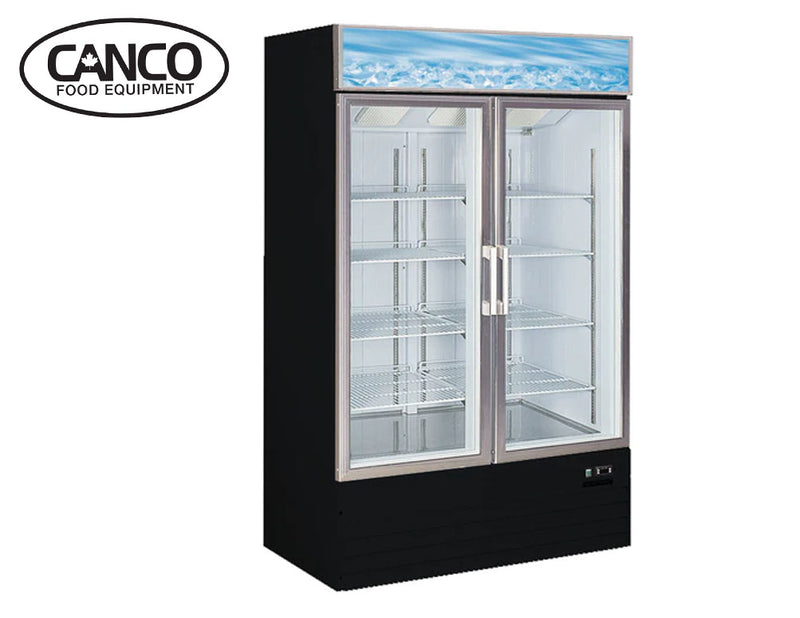Canco MF-830 Double Swing Door 48" Wide Display Freezer