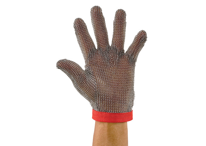 Winco Stainless Steel Protective Mesh Gloves, ANSI-ISEA 105-2016 Cut-Resistance Level A9