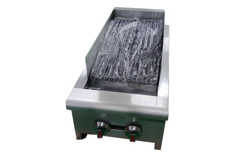 Canco GCB-14L Natural Gas/Propane 14" Lava Rock Heavy Duty Charbroiler (40,000 BTUs)