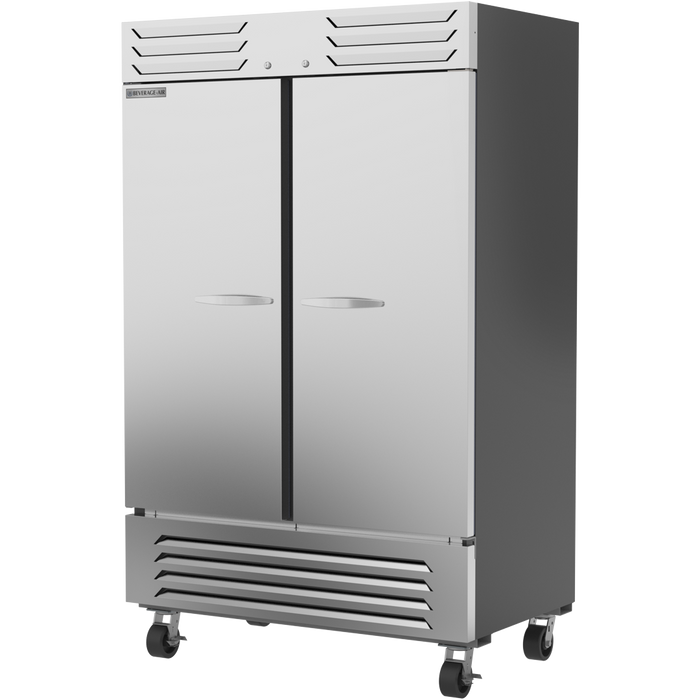 Beverage Air SF2HC-1S Double Solid Door 52" Wide Stainless Steel Freezer