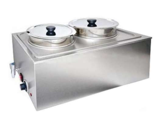 Omega ZCK165AT-4 Full Size Stainless Steel Electric Food Warmer with Soup Inserts
