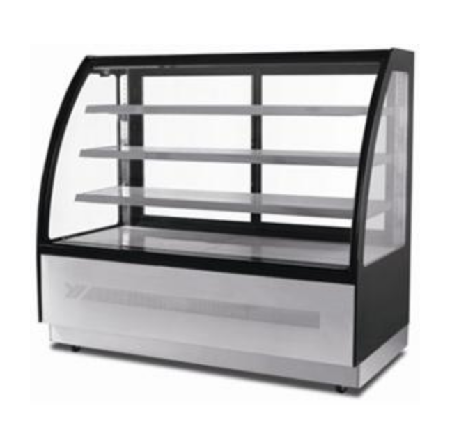 Suttonaire WDF157D Curved Glass 59" Refrigerated Pastry/Deli Display Case