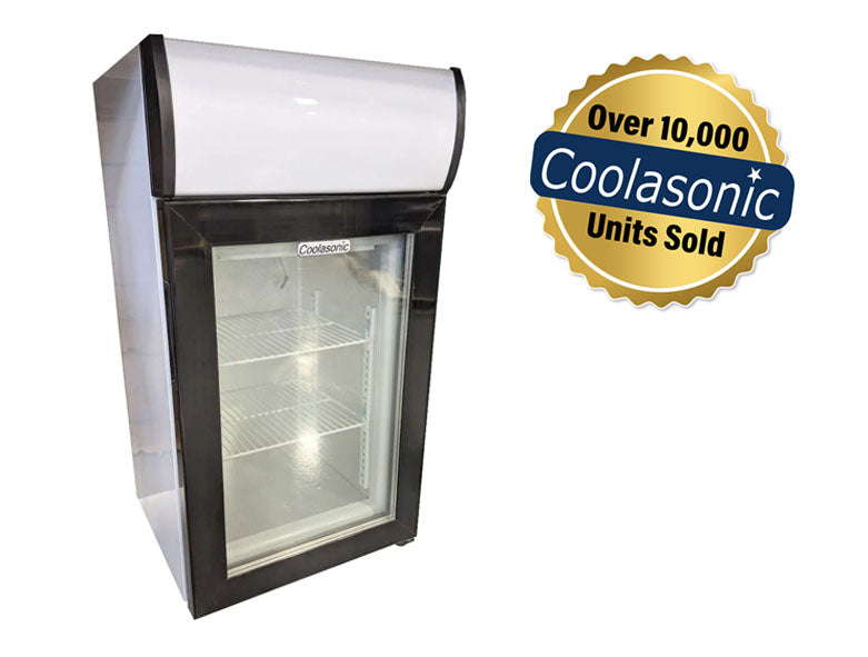 Coolasonic SC68B 17" Single Swing Glass Door Commercial Refrigerator