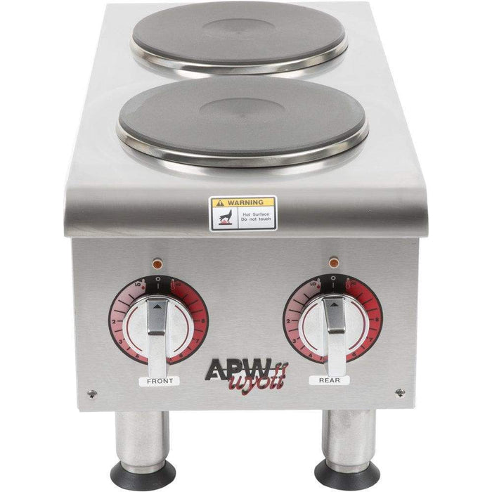 APW Wyott SEHPi-240V Electric 2 Burner Hot Plate - 240V - Omni Food Equipment