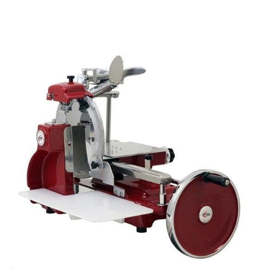 Axis AX-VOL12 Manual Red Flywheel Slicer - 12" Blade - Omni Food Equipment