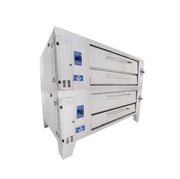 Bakers Pride Y-800/802 Natural Gas 66" Deck Gas Pizza Oven - Single & Double Deck - Omni Food Equipment