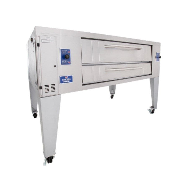 Bakers Pride Y-800/802 Natural Gas 66" Deck Gas Pizza Oven - Single & Double Deck - Omni Food Equipment