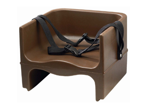 Winco Brown Double-Sided Booster Seat