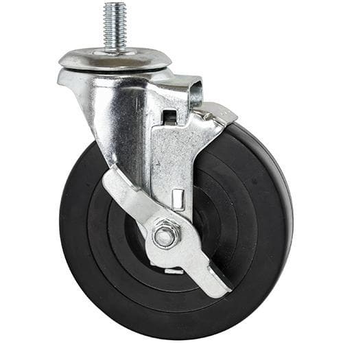 Canarac Casters For Wire Shelving (Set of 4) - Rubber & Polyurethane Options - Omni Food Equipment